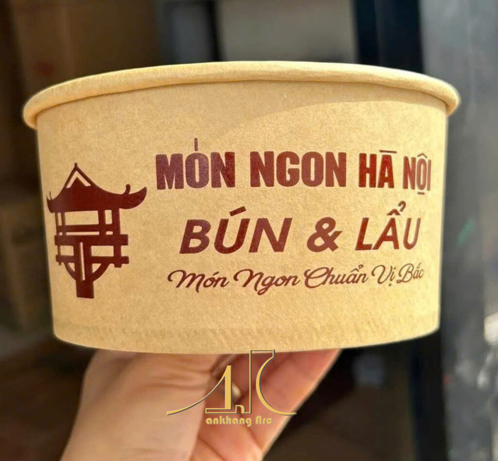 TÔ GIẤY 1000 ML NÂU tÔ giẤy 1000 ml lÙn
