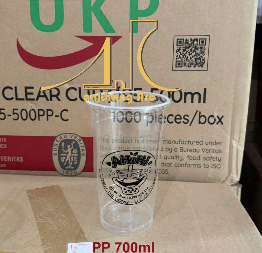 ly nhựa pp 360ml Ø95 Đế bằng