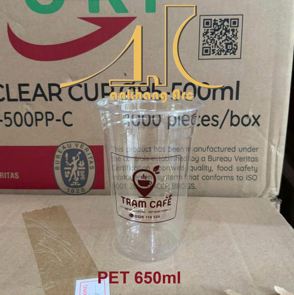 Ly Nhựa PET 650ml Ø98 ly nhựa pet 650ml Ø98