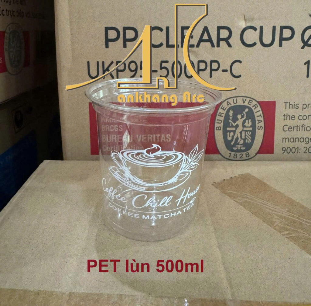 ly nhựa pet lÙn 500ml Ø98