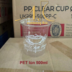 ly nhựa pet lÙn 500ml Ø98